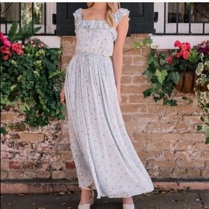 NEW Gal Meets Glam Mint Floral Maxi Dress Patricia Size 8